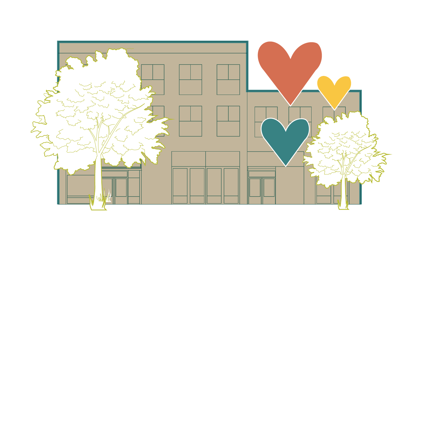 More than a street guiding theme graphic